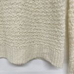 Abercrombie & Fitch Cream Chunky Knit Long Sleeve Sweater Womens S Crochet Boho Photo 4