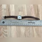 Acqua Ladies Watch Vintage Two Tone Case Brown Leather Strap White Dial Photo 8