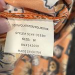 Cassandra O Halloween Orange Black Scrub Top Size M New Size M Photo 5