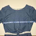 Lucca Couture Star Print Cute Dress With Open Stomach Cut Out 4th of July Denim Print Photo 10