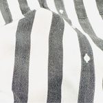 BP NWOT Nordstrom  The Perfect Shirt Black & White Stripe Button Down Shirt Photo 4