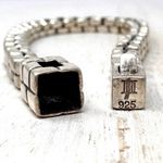 James Avery  Sterling silver retired rustic box chain bracelet Photo 7