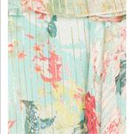 HEMANT AND NANDITA Sage Tiered Mini‎ Dress in Turquoise Size Large Photo 3