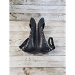 Fergalicious  Flats Black Studded Ankle Tie Flats - Size 6 Photo 2