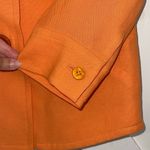 Dana Buchman Petite Linen Blend Blazer Jacket Size 4P Tangerine Orange NWT Photo 3