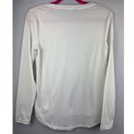 Iman Long Sleeve White Top XS Made In Indonesia Photo 3