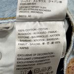 Levi's Levi’s 501 Light Wash Denim Shorts Size 26 Button Fly Distressed Cutout Photo 4