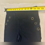 Women’s Ingredients Black Cropped Capri Pants Gold Accents Sz 6 Office Business Photo 6
