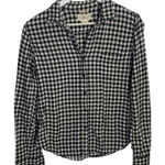 Denim & Supply Ralph Lauren Ralph Lauren Women’s Denim & Supply Shirt Black White Flannel Tomboy W-278 Sz M Photo 0