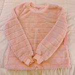 Light Pink Fluffy Shirt Sweatshirt Photo 1