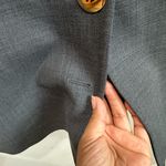 Tory Burch Gray Sleeveless Dress with Gold Buttons Photo 4
