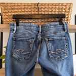 Silver Jeans Silver Boyfriend Mid-Rise Factory Distressed Cropped Jeans, 26 Photo 4