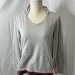 Maurice's  long sleeve hooded sweat shirt with plaid accent Medium Photo 1