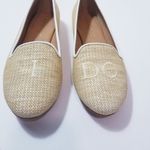 Jack Rogers Raffia Woven Loafers Flat Shoes Bride Wife "I Do" Embroidery Photo 1