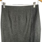 Lands' End Lands End Women's Gray Wool Pencil Lined Career Minimalist Skirt Size 6 Photo 2
