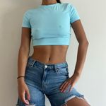 Wild Fable Neon Blue Cropped Top Photo 0