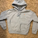 Champion  Light Blue Reverse Weave Women's Hoodie Size M Photo 0