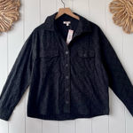 Badgley Mischka floral embroidered cotton button-down shirt Photo 0