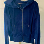 Universal Threads Universal Thread Women's Velour Hoodie Sweatshirt Navy Blue - Small Photo 0