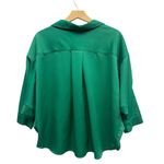 Moussy Green Satin Button Photo 6