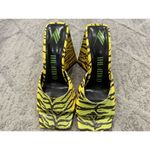 The Attico Devon 120mm Yellow Green Leopard Print Mules EU 35 STORE MODEL Size undefined Photo 1