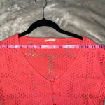 Pilcro  Womens Sweater Crochet Open Knit Pointelle Size XS Bell Sleeve Peplum Hem Photo 7