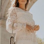 Gypsy Spell & The Dawn Lace Belted Midi Dress Photo 3