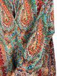Joan Vass Studio Women's Tunic Dress Size M Multicolor Paisley Boho 3/4 Sleeve Photo 4