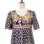 Vintage Vermont Country Store Maxi Dress Patchwork Floral Black Pink Size Small Photo 5