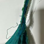 Laurence Kazar Vintage 100% Silk Green Beaded Sequin Gown Size Large Photo 10