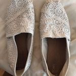 Toms White Lace Shoes size 6 Photo 0