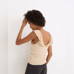 Madewell Belhaven Ruffle Sweater Tank in Stripe Size XXL NWT Photo 2