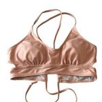 Bikini Top String Ties Removable Cups Cut Outs Light Pink L Size L Photo 0