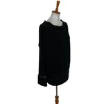 Stateside  Pullover Sweater Medium Black Minimalist Cozy Loungewear Photo 3