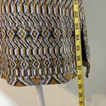 Romeo + Juliet Couture NWT Mustard Gold Gray White Knit Retro Shift Dress Geometric Print New Photo 6