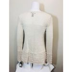 Style & Co . XS Shirt Beige Sweater Knitted Crochet Photo 1
