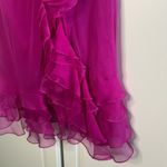 Y2K vintage Kurt Thomas 100% silk Strapless Mini Dress Pink Size 2 Photo 7