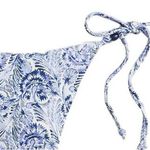 J.Crew  Bikini Bottom Swimsuit Side Ties High Cheeky Blue Paisley XXL(18) NWT Photo 1