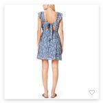 6 Wallflower Morgan Floral Flutter Ruffle Sleeve Grisaille Large Cottagecore Blue Photo 1