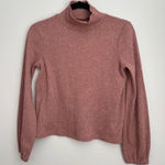 Madewell  Women’s Bubble Sleeve Heathered Swing Turtleneck Elastic Cuffs Size S Photo 0