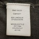 Joie  Linen Silk Blend Olive Green Cowl Neck Sweater Photo 8