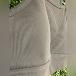 Zella  Longlone Ribbed Sports Bra/Cropped Active Top - XXL - NWOT - Gray Photo 3