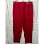 Lauren Jeans‎ Co. Ralph Lauren Red Denim Pants Gold Hardware High Rise Size 10 Photo 3