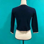 Carmen Marc Valvo New with tags Carmen by Carmen Marc navy blue cardigan in size small Photo 1