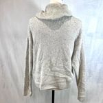 Jessica Simpson speckled cream cowl neck sweater with buttons size medium Photo 3