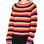 Almost Famous NWT Multicolor Stripe Retro Sweater Size Medium Photo 0