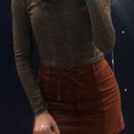 Forever 21 burnt orange skirt w/ ties Photo 0