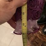 Size small long sleeve Purple pink and green flowered long sleeve top EUC Photo 7