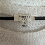 Umgee Ivory Textured Waffle Knit with Front Knot Top Size Medium Photo 1