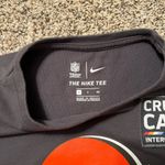 Nike CLEVELAND BROWNS Womens T-Shirt Crucial Catch Intercept Cancer size small Photo 2